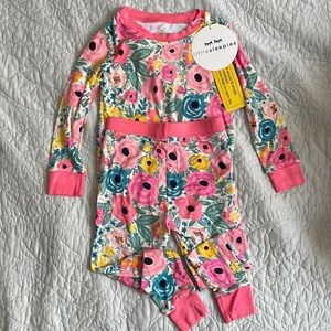 NWT 18-24M Little Sleepies two piece pajamas
